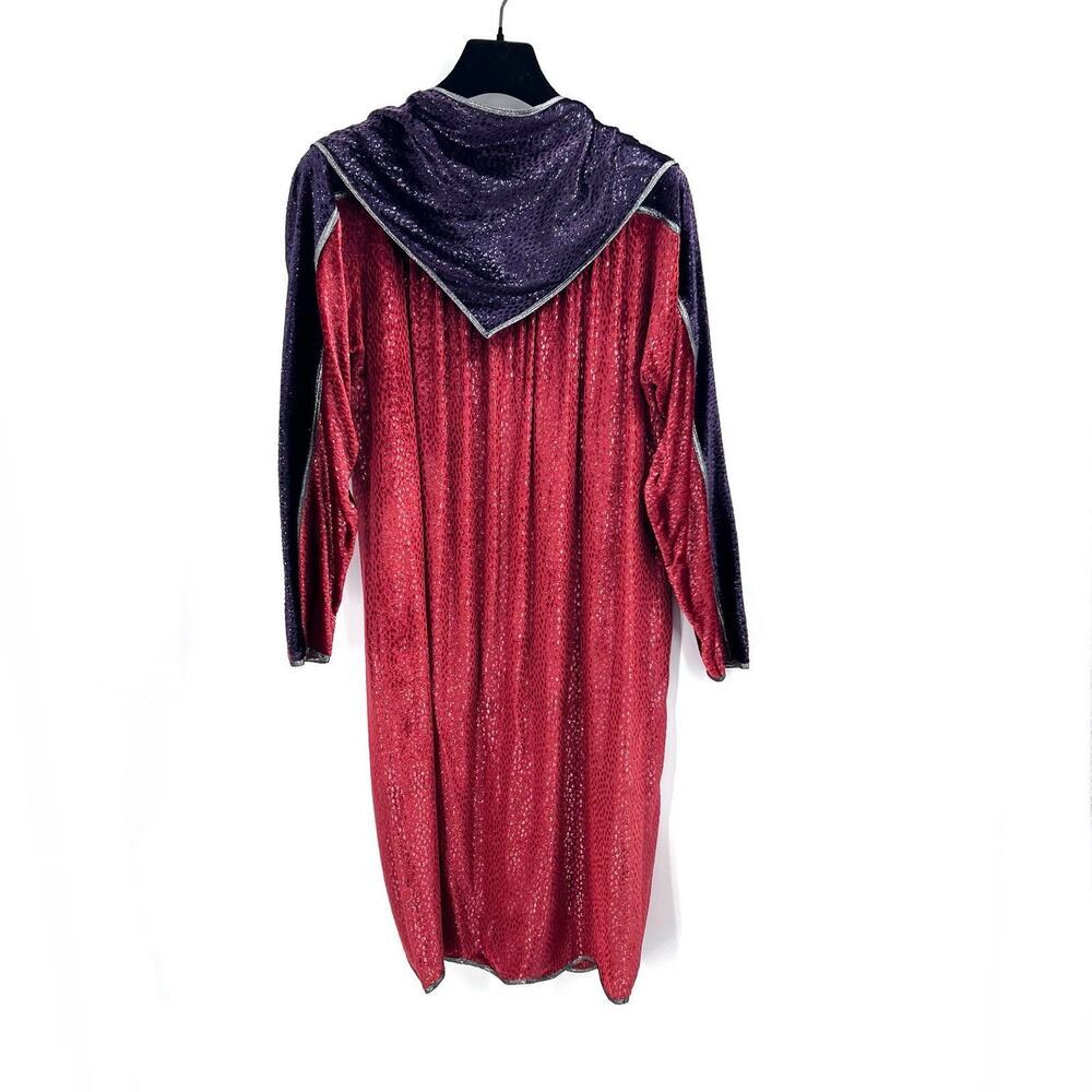 Vintage Bespoke Union Made Custom Red Purple Velv… - image 5